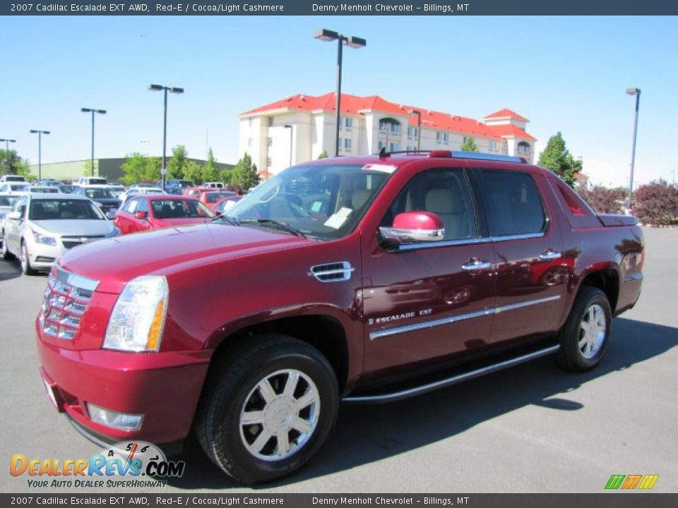 2007 Cadillac Escalade EXT AWD Red-E / Cocoa/Light Cashmere Photo #3