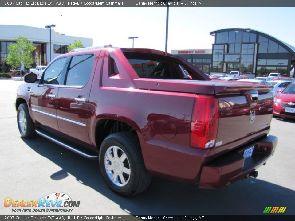 2007 Cadillac Escalade EXT AWD Red-E / Cocoa/Light Cashmere Photo #5