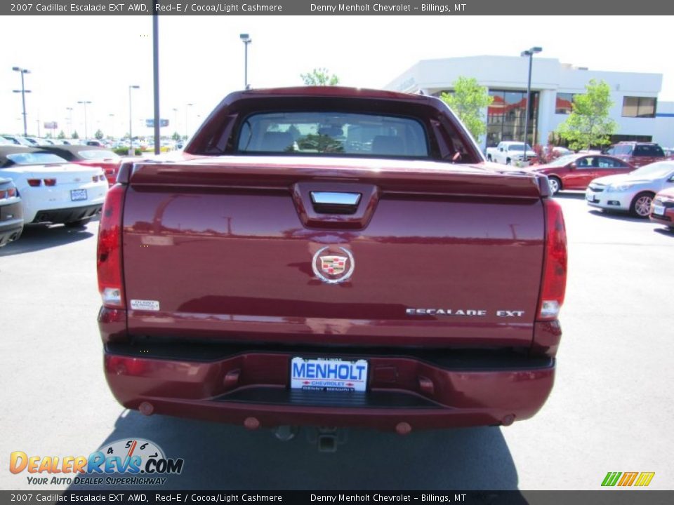 2007 Cadillac Escalade EXT AWD Red-E / Cocoa/Light Cashmere Photo #6
