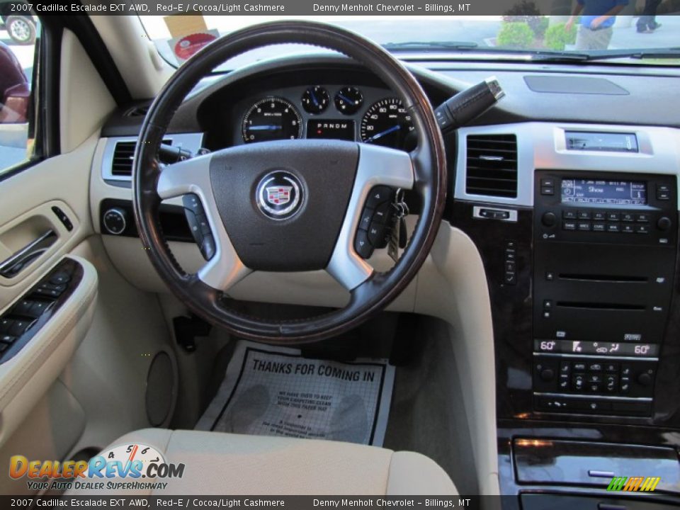 2007 Cadillac Escalade EXT AWD Red-E / Cocoa/Light Cashmere Photo #9