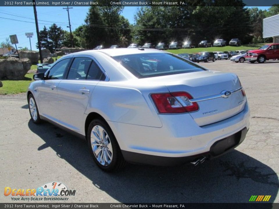 2012 Ford Taurus Limited Ingot Silver / Charcoal Black Photo #4