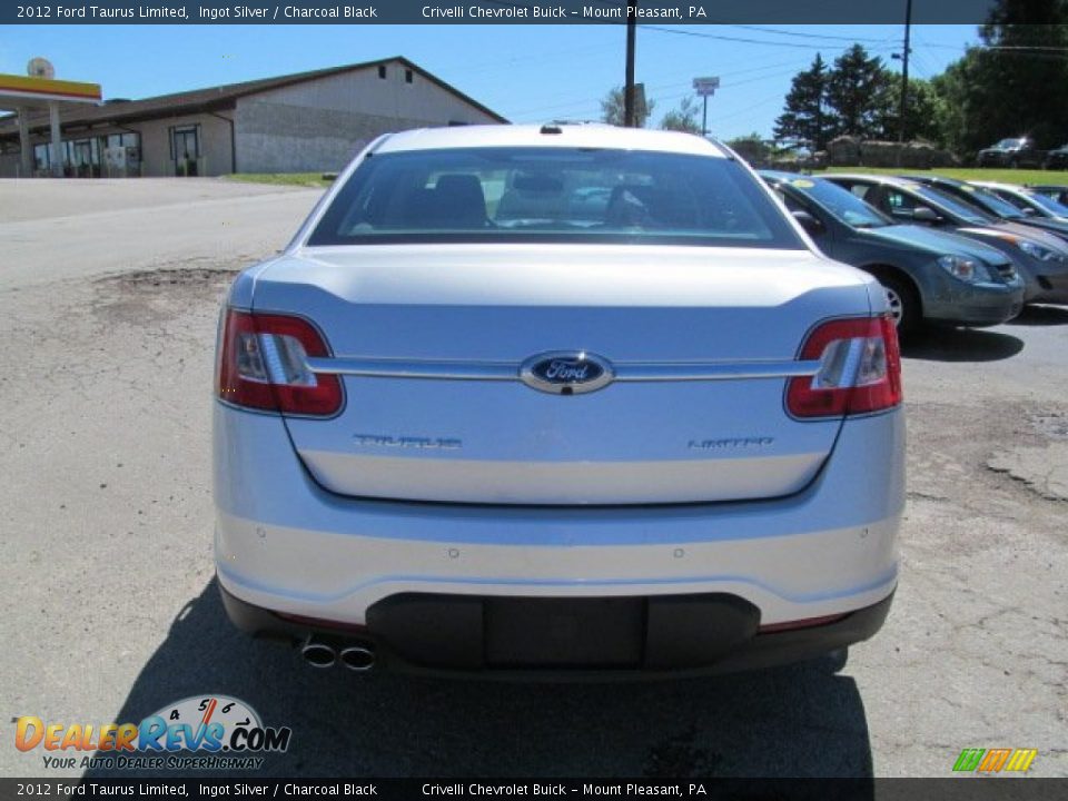 2012 Ford Taurus Limited Ingot Silver / Charcoal Black Photo #5