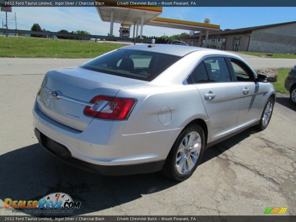 2012 Ford Taurus Limited Ingot Silver / Charcoal Black Photo #6