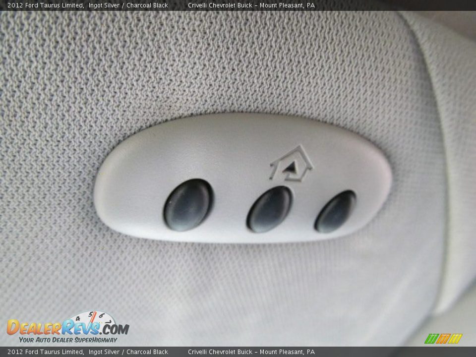 2012 Ford Taurus Limited Ingot Silver / Charcoal Black Photo #22