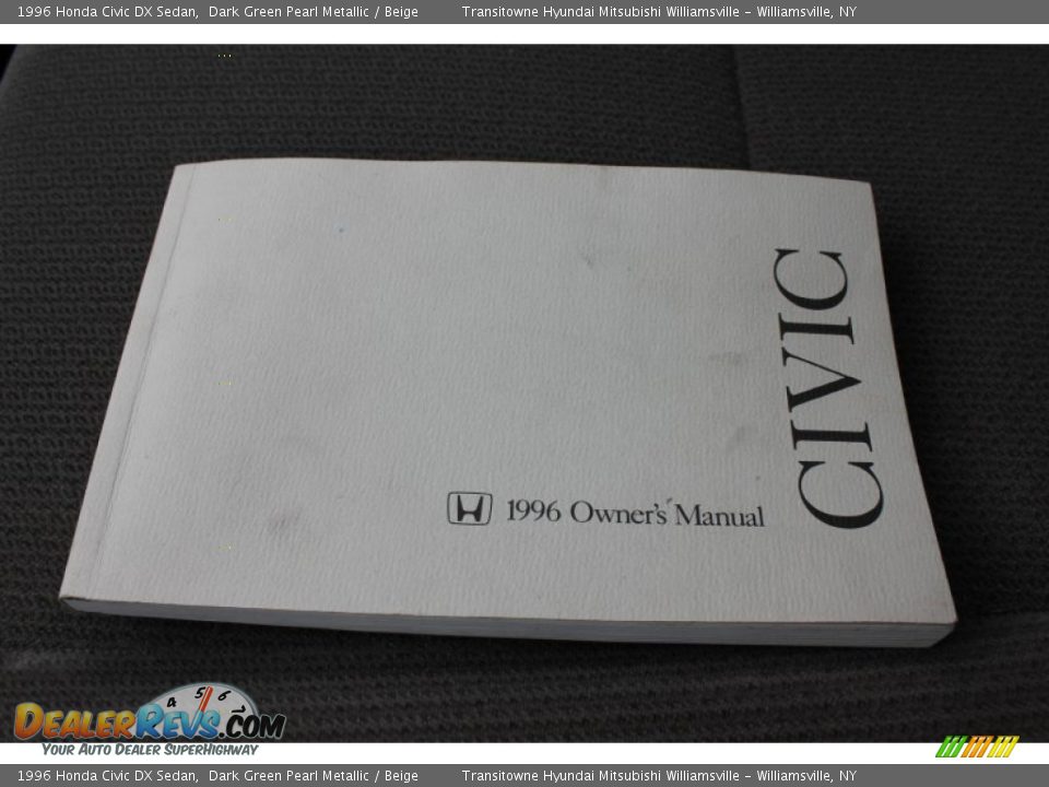 1996 Honda Civic DX Sedan Dark Green Pearl Metallic / Beige Photo #4