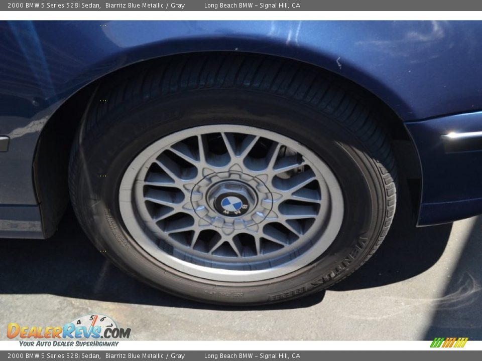 2000 BMW 5 Series 528i Sedan Biarritz Blue Metallic / Gray Photo #2