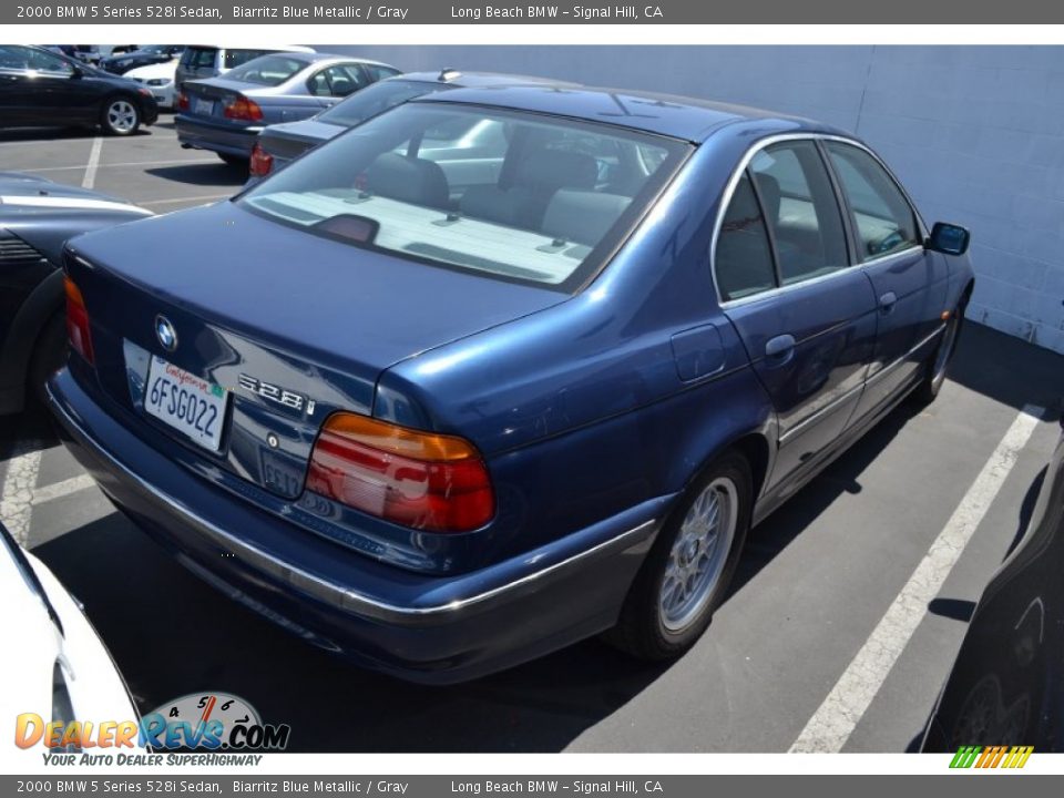 2000 BMW 5 Series 528i Sedan Biarritz Blue Metallic / Gray Photo #3