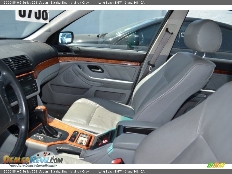 2000 BMW 5 Series 528i Sedan Biarritz Blue Metallic / Gray Photo #5