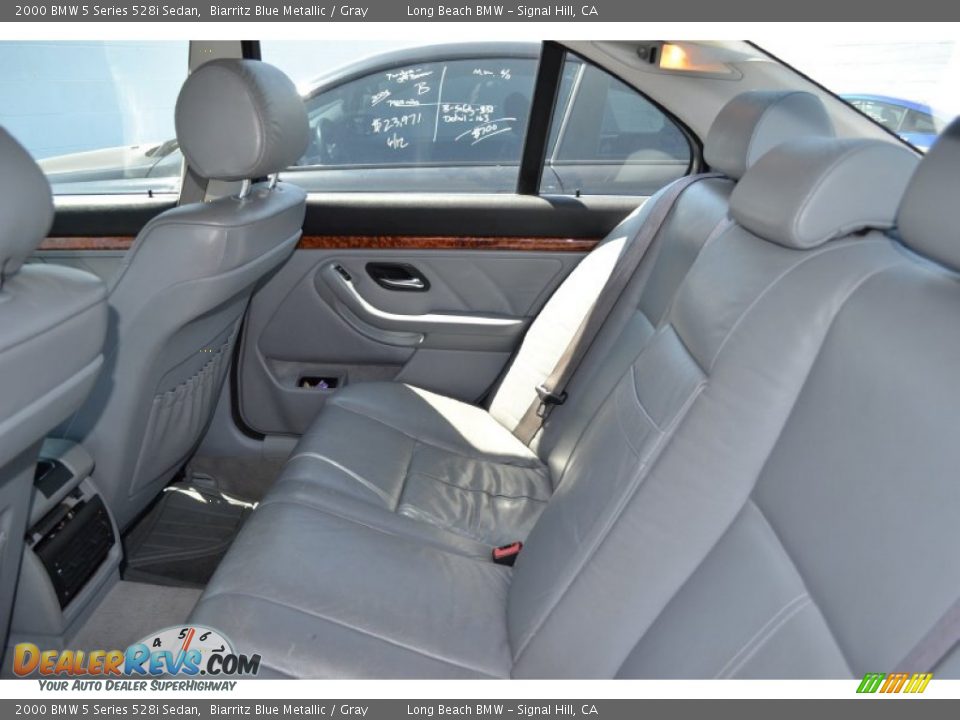 2000 BMW 5 Series 528i Sedan Biarritz Blue Metallic / Gray Photo #6