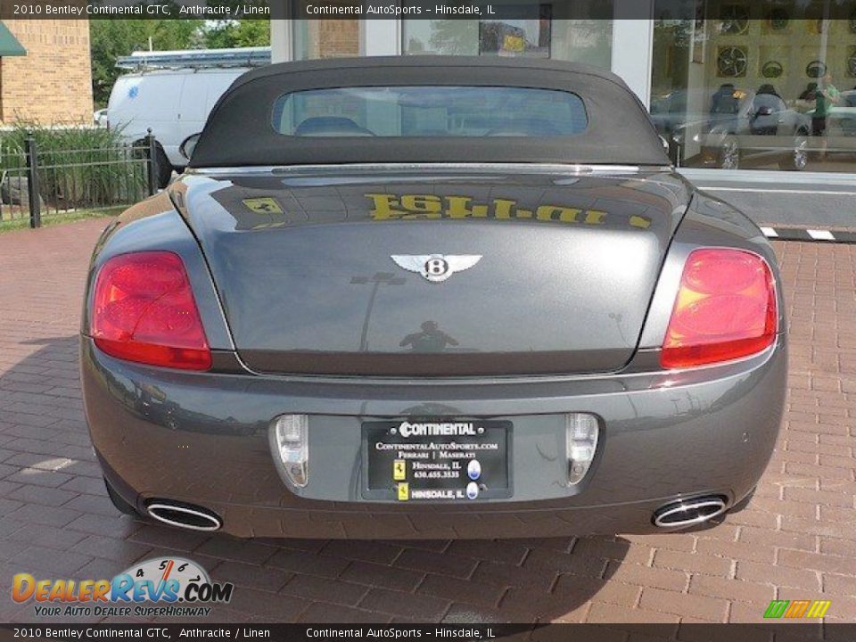 2010 Bentley Continental GTC Anthracite / Linen Photo #4