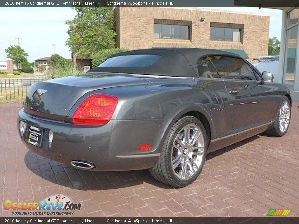 2010 Bentley Continental GTC Anthracite / Linen Photo #6