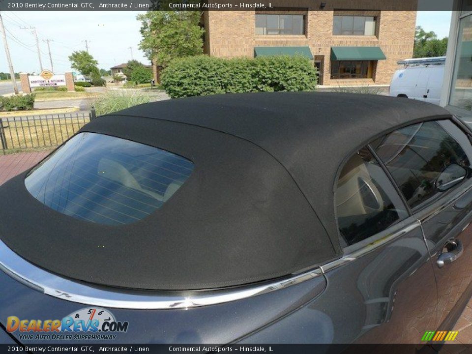 2010 Bentley Continental GTC Anthracite / Linen Photo #11