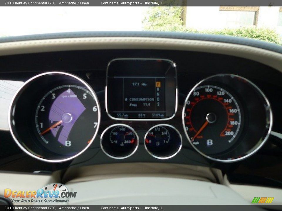 2010 Bentley Continental GTC  Gauges Photo #21