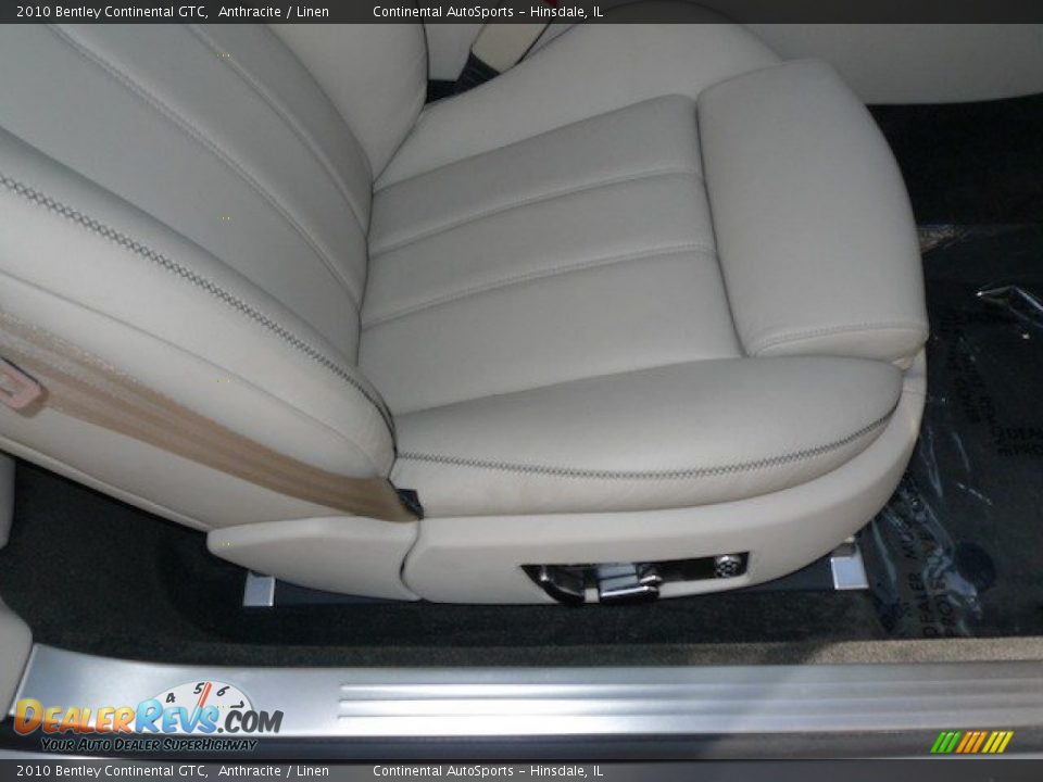2010 Bentley Continental GTC Anthracite / Linen Photo #35
