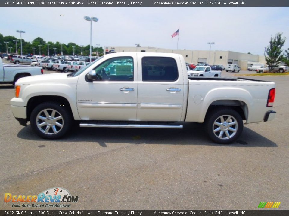 2012 GMC Sierra 1500 Denali Crew Cab 4x4 White Diamond Tricoat / Ebony Photo #4