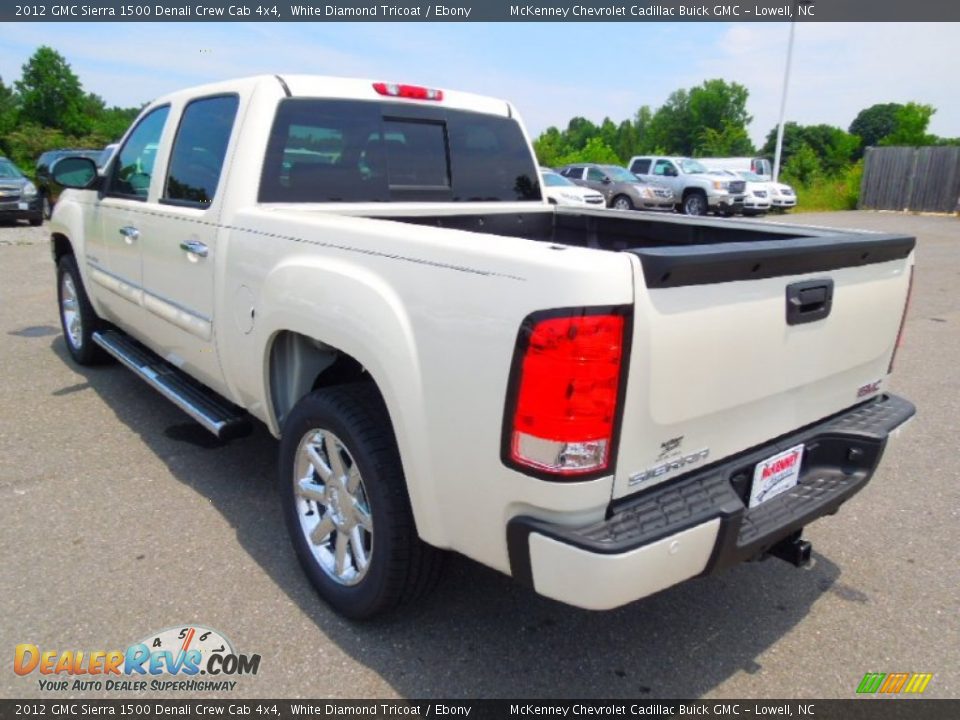 2012 GMC Sierra 1500 Denali Crew Cab 4x4 White Diamond Tricoat / Ebony Photo #5