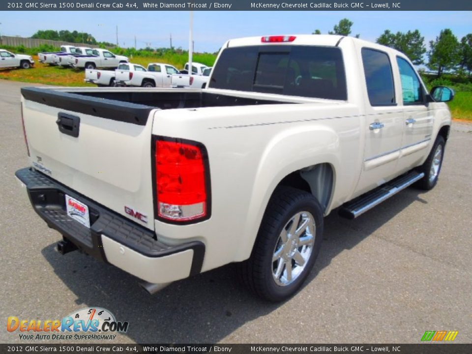 2012 GMC Sierra 1500 Denali Crew Cab 4x4 White Diamond Tricoat / Ebony Photo #6