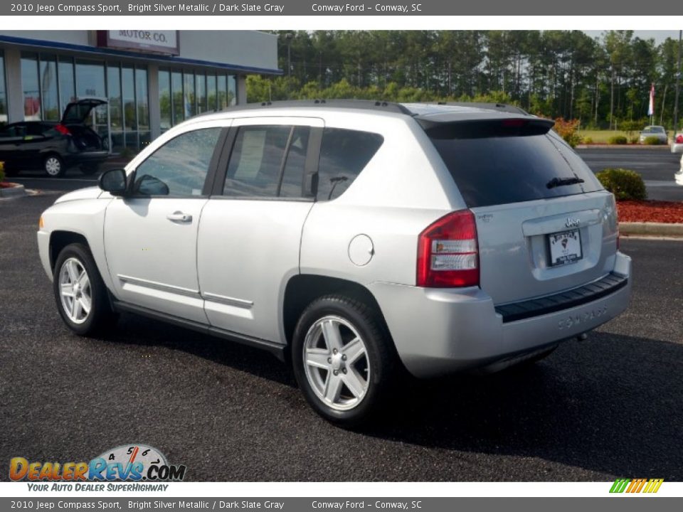 2010 Jeep Compass Sport Bright Silver Metallic / Dark Slate Gray Photo #7