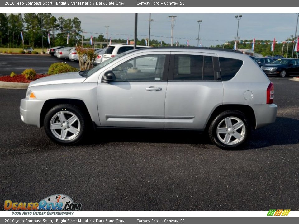 2010 Jeep Compass Sport Bright Silver Metallic / Dark Slate Gray Photo #8