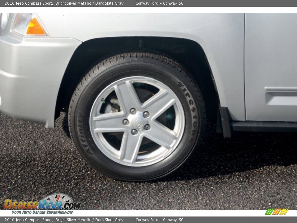 2010 Jeep Compass Sport Bright Silver Metallic / Dark Slate Gray Photo #9