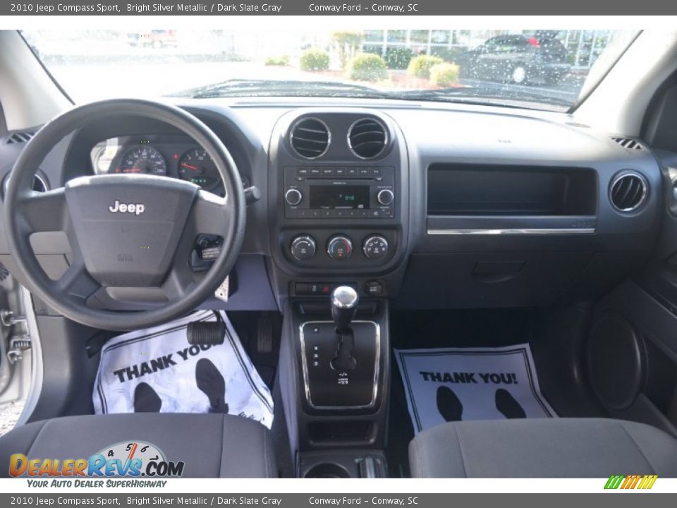 2010 Jeep Compass Sport Bright Silver Metallic / Dark Slate Gray Photo #15