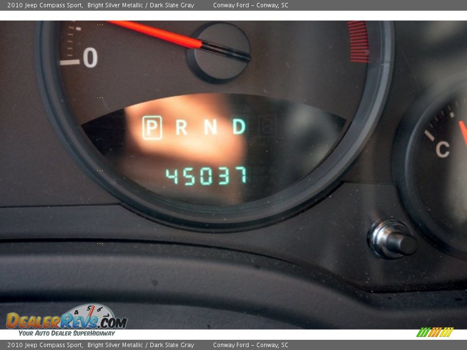 2010 Jeep Compass Sport Bright Silver Metallic / Dark Slate Gray Photo #25