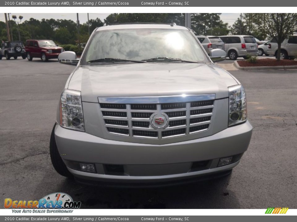 2010 Cadillac Escalade Luxury AWD Silver Lining / Cashmere/Cocoa Photo #2