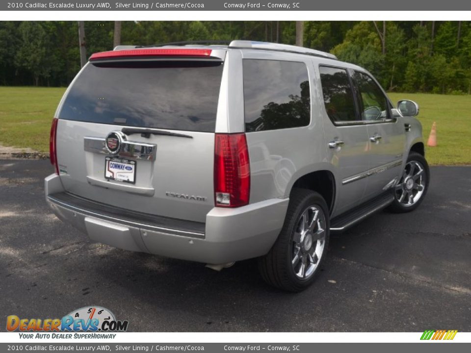 2010 Cadillac Escalade Luxury AWD Silver Lining / Cashmere/Cocoa Photo #5