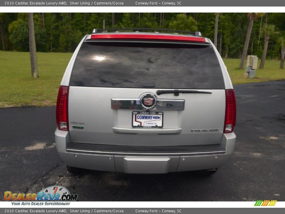 2010 Cadillac Escalade Luxury AWD Silver Lining / Cashmere/Cocoa Photo #6