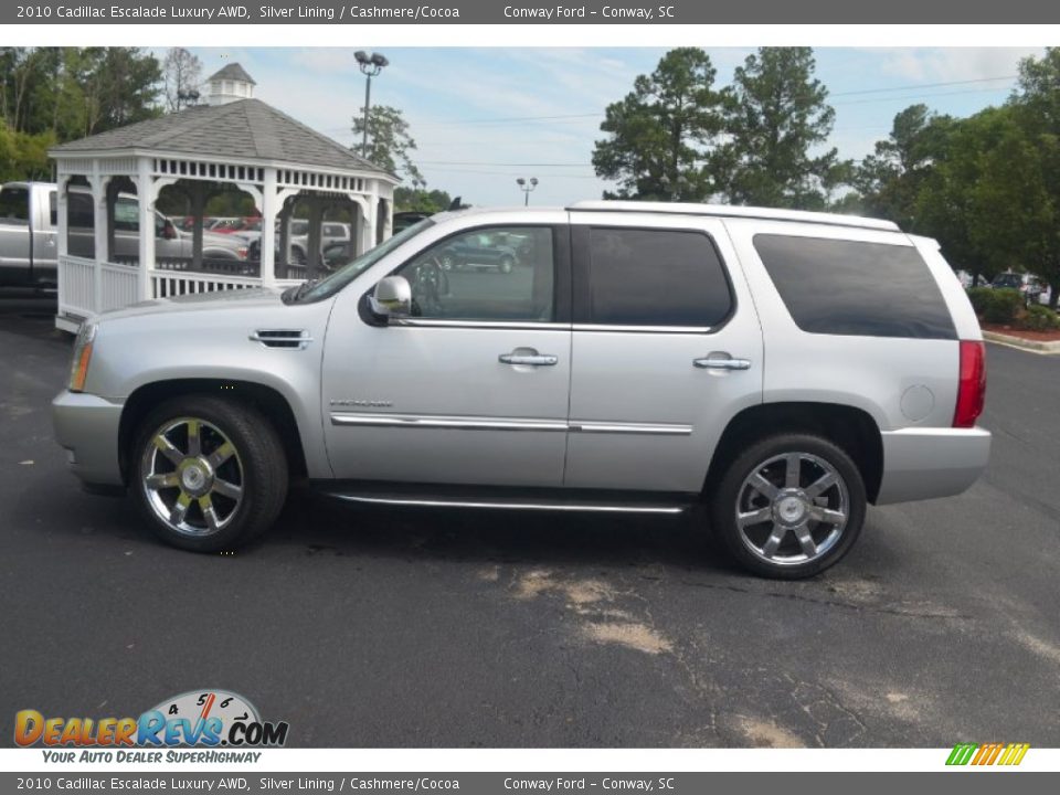 2010 Cadillac Escalade Luxury AWD Silver Lining / Cashmere/Cocoa Photo #8