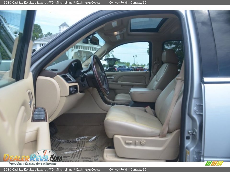 2010 Cadillac Escalade Luxury AWD Silver Lining / Cashmere/Cocoa Photo #22