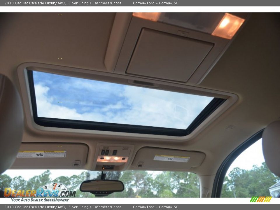 2010 Cadillac Escalade Luxury AWD Silver Lining / Cashmere/Cocoa Photo #24