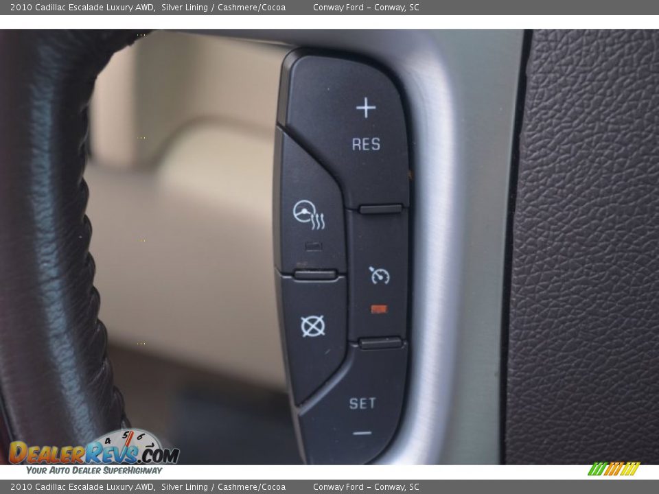 2010 Cadillac Escalade Luxury AWD Silver Lining / Cashmere/Cocoa Photo #26
