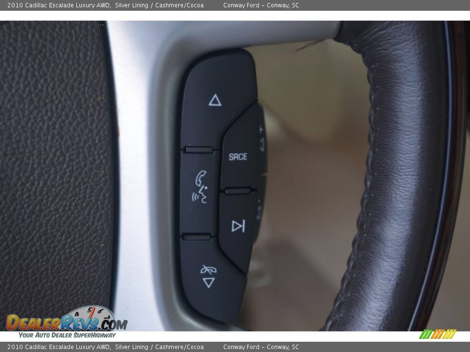2010 Cadillac Escalade Luxury AWD Silver Lining / Cashmere/Cocoa Photo #27