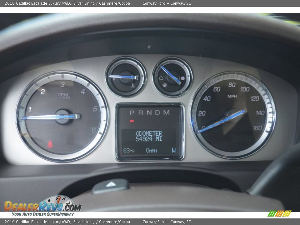 2010 Cadillac Escalade Luxury AWD Silver Lining / Cashmere/Cocoa Photo #29