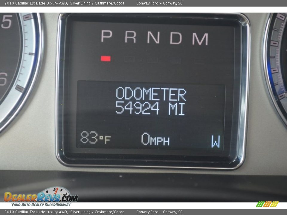 2010 Cadillac Escalade Luxury AWD Silver Lining / Cashmere/Cocoa Photo #36