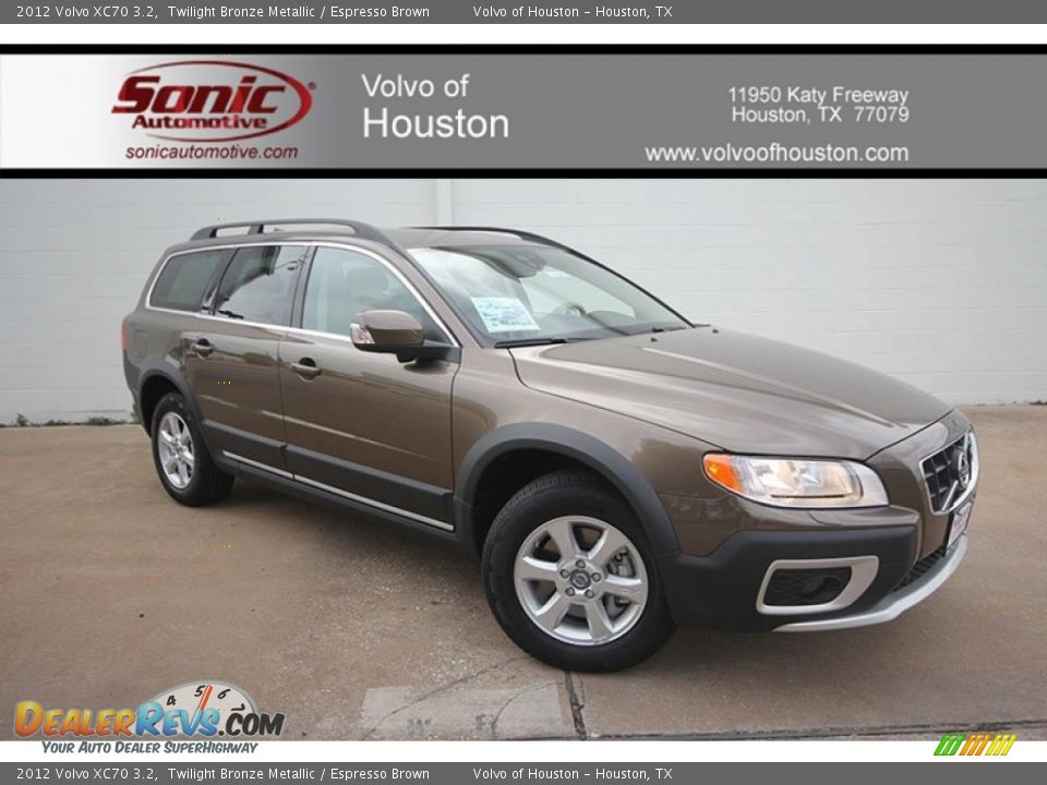 2012 Volvo XC70 3.2 Twilight Bronze Metallic / Espresso Brown Photo #1
