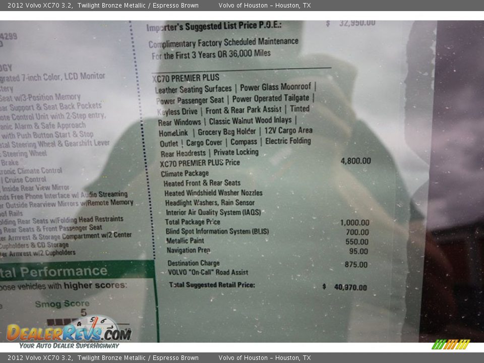 2012 Volvo XC70 3.2 Twilight Bronze Metallic / Espresso Brown Photo #8
