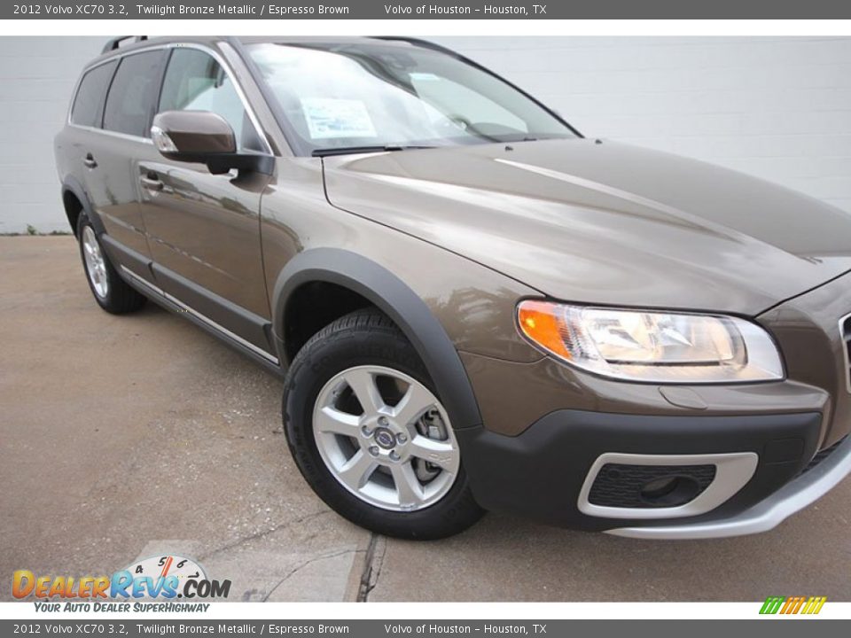 2012 Volvo XC70 3.2 Twilight Bronze Metallic / Espresso Brown Photo #18