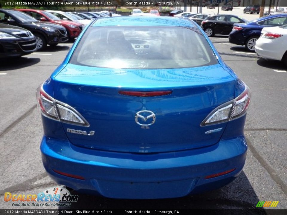 2012 Mazda MAZDA3 i Touring 4 Door Sky Blue Mica / Black Photo #4