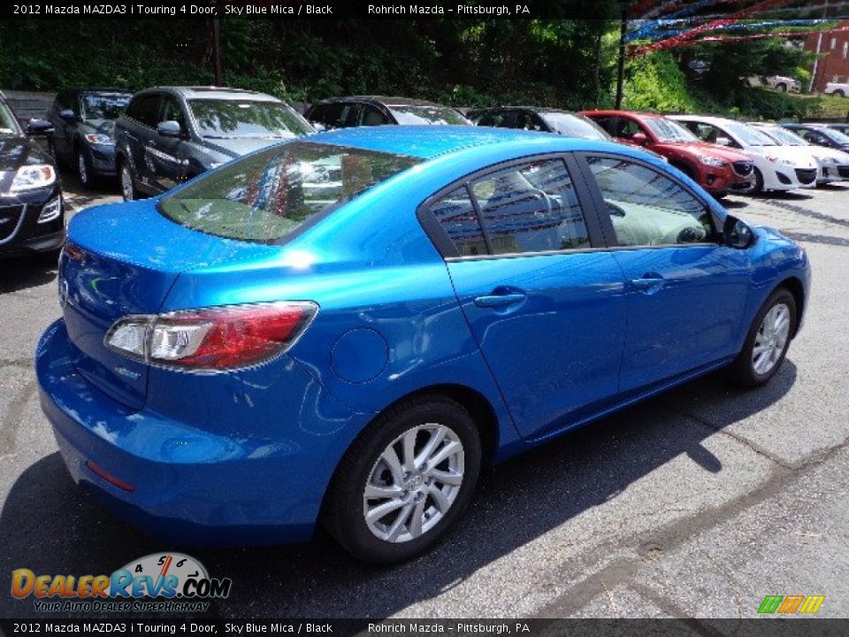 2012 Mazda MAZDA3 i Touring 4 Door Sky Blue Mica / Black Photo #5