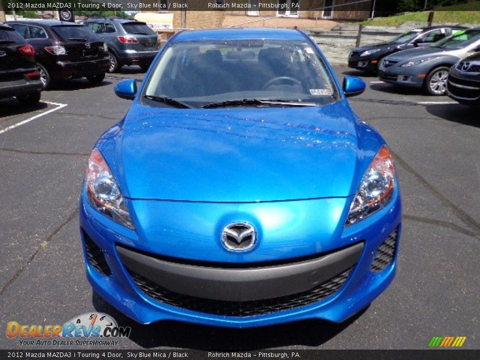 2012 Mazda MAZDA3 i Touring 4 Door Sky Blue Mica / Black Photo #8