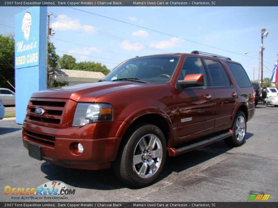 2007 Ford Expedition Limited Dark Copper Metallic / Charcoal Black Photo #4