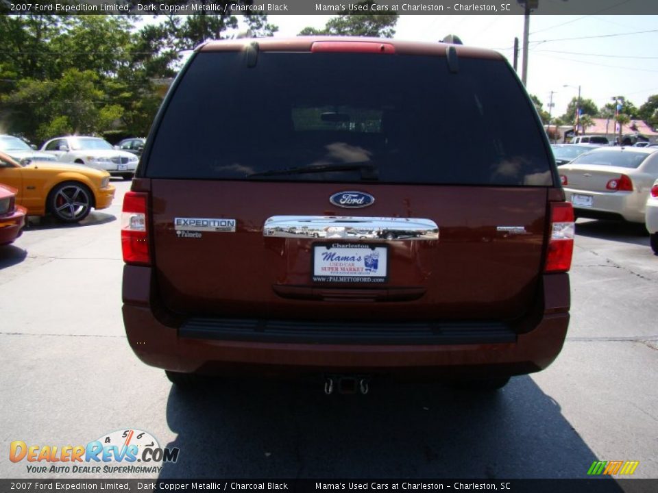 2007 Ford Expedition Limited Dark Copper Metallic / Charcoal Black Photo #6