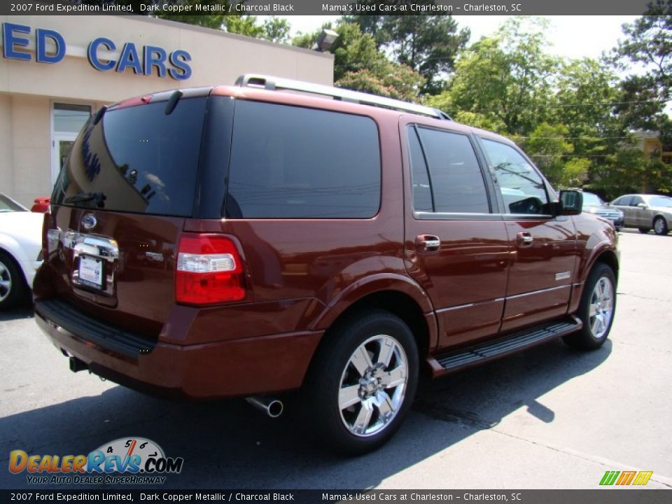 2007 Ford Expedition Limited Dark Copper Metallic / Charcoal Black Photo #7