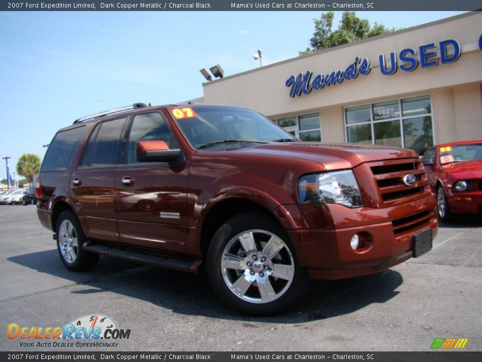 2007 Ford Expedition Limited Dark Copper Metallic / Charcoal Black Photo #32