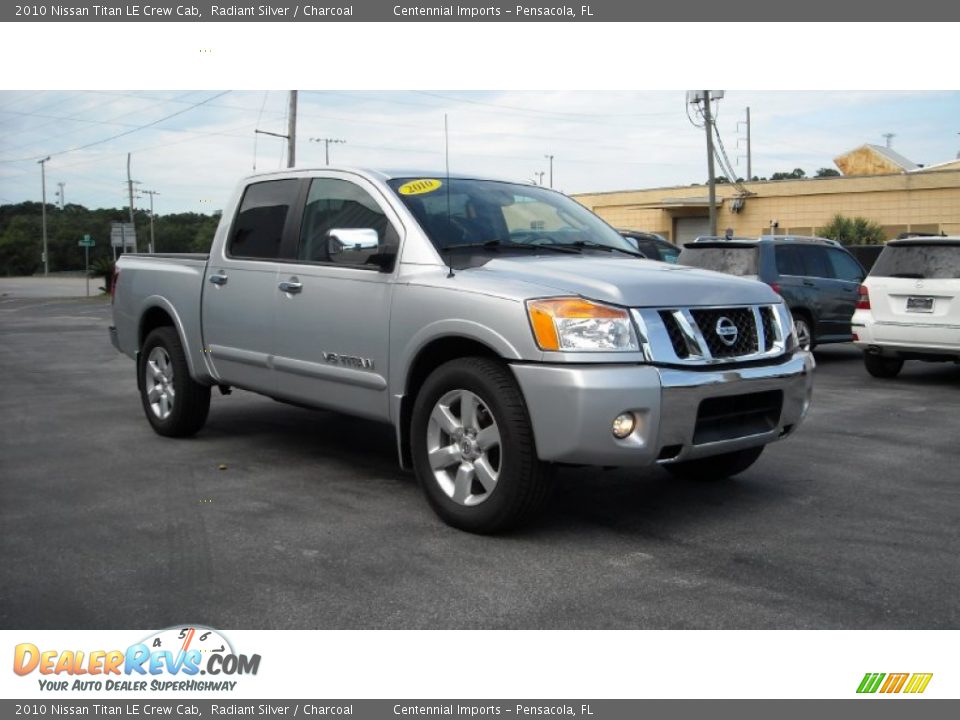 2010 Nissan Titan LE Crew Cab Radiant Silver / Charcoal Photo #7
