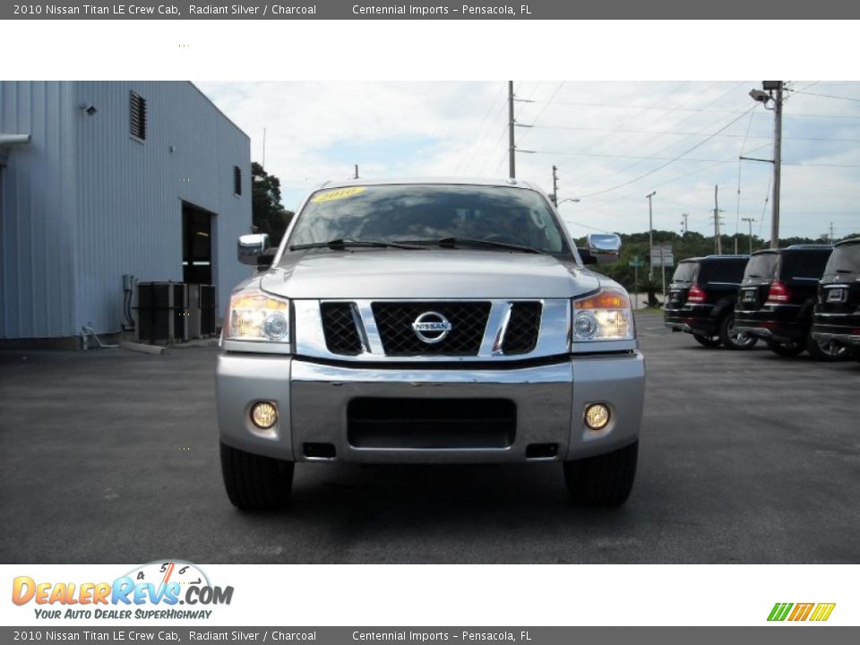 2010 Nissan Titan LE Crew Cab Radiant Silver / Charcoal Photo #8
