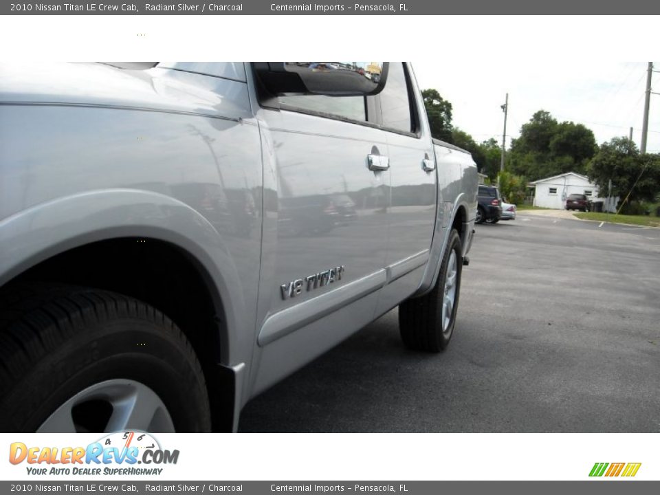 2010 Nissan Titan LE Crew Cab Radiant Silver / Charcoal Photo #13