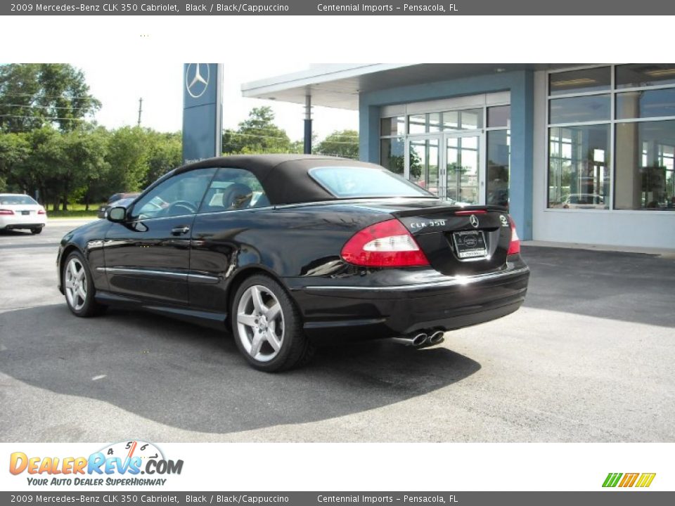 2009 Mercedes-Benz CLK 350 Cabriolet Black / Black/Cappuccino Photo #3